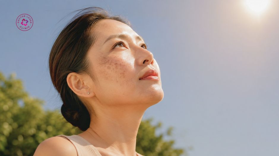 ánh nắng mặt trời khiến nám lan rộng