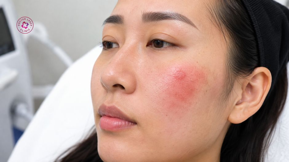 bỏng nhiệt sau laser trị nám