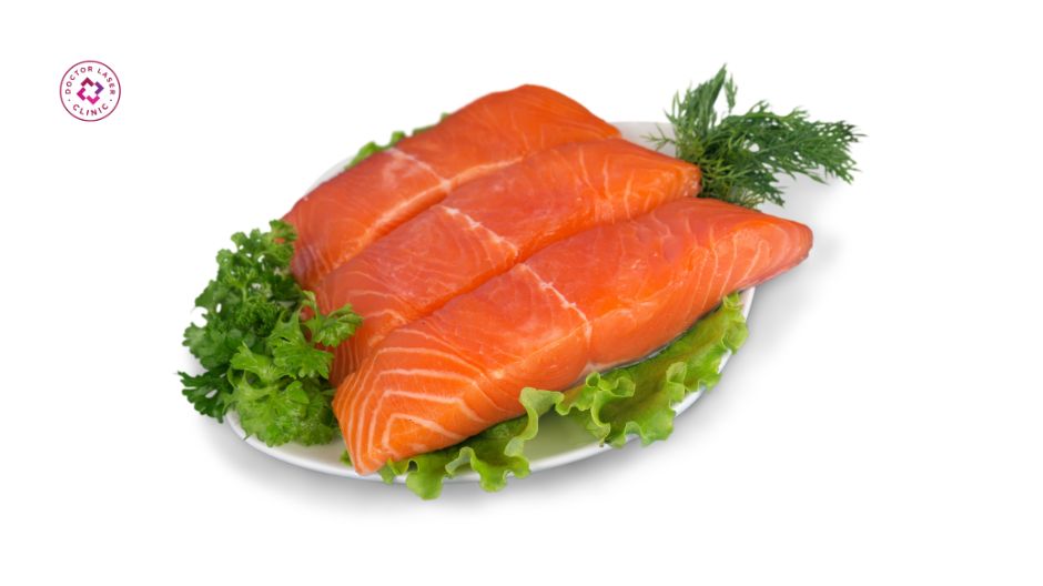 cá hồi hỗ trợ trị nám da