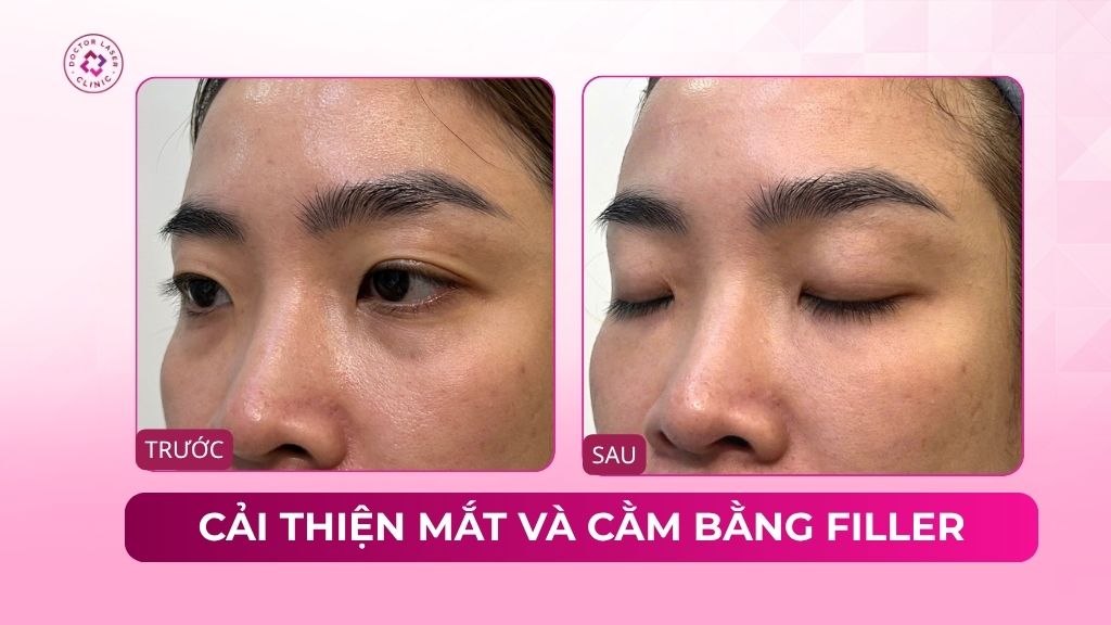 cải thiện mắt và cằm bằng filler