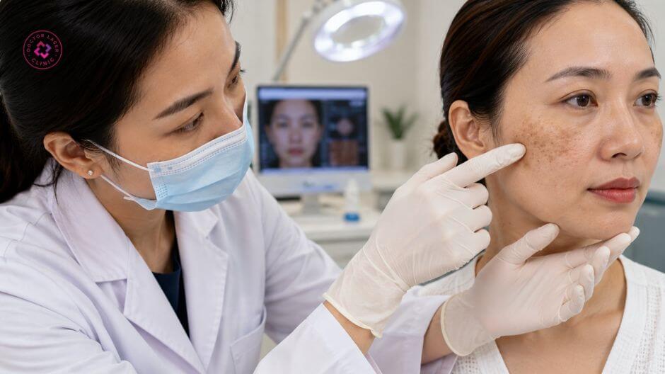 chẩn đoán tình trạng nám sau khi sinh