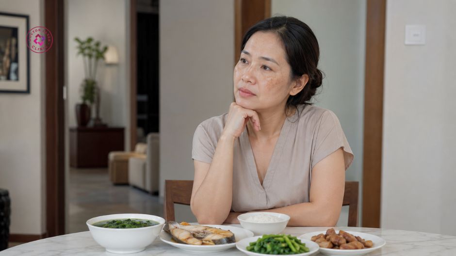 chế độ dinh dưỡng có ảnh hưởng đến trị nám không