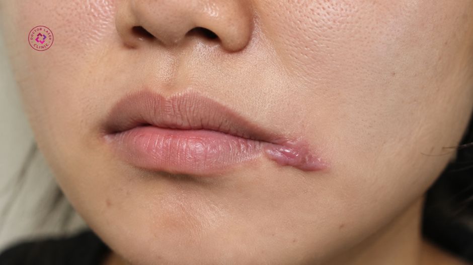cơ địa gây sẹo lồi ở môi