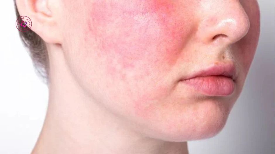 da đang đỏ rát bong tróc hoặc hàng rào bảo vệ suy yếu