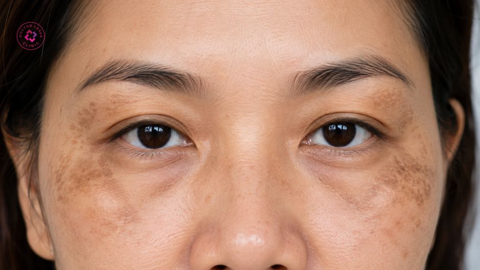 dấu hiệu nhận biết nám quanh mắt