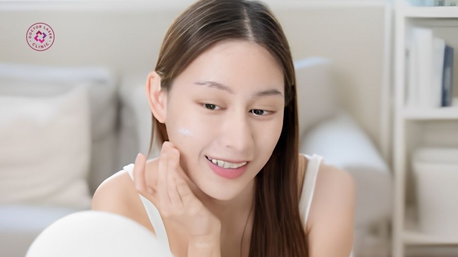 dùng kem chống nắng mỗi ngày cho mẹ bầu bị nám