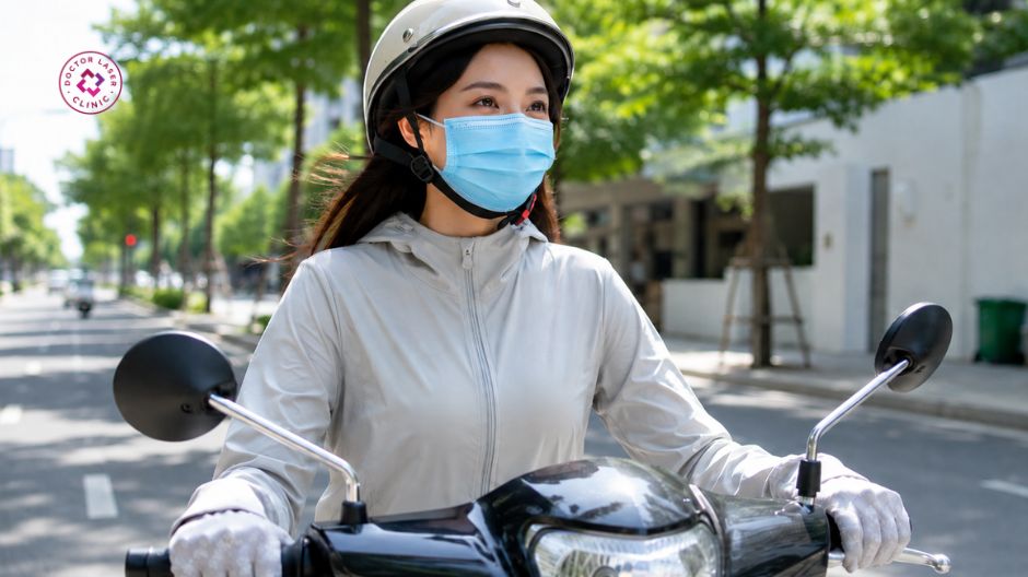 hạn chế tác động của ánh nắng phòng ngừa vết thâm đen trên da tay
