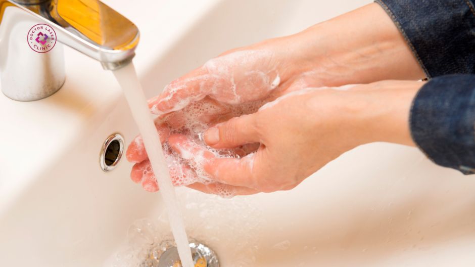 hóa chất tẩy rửa gây nám da tay