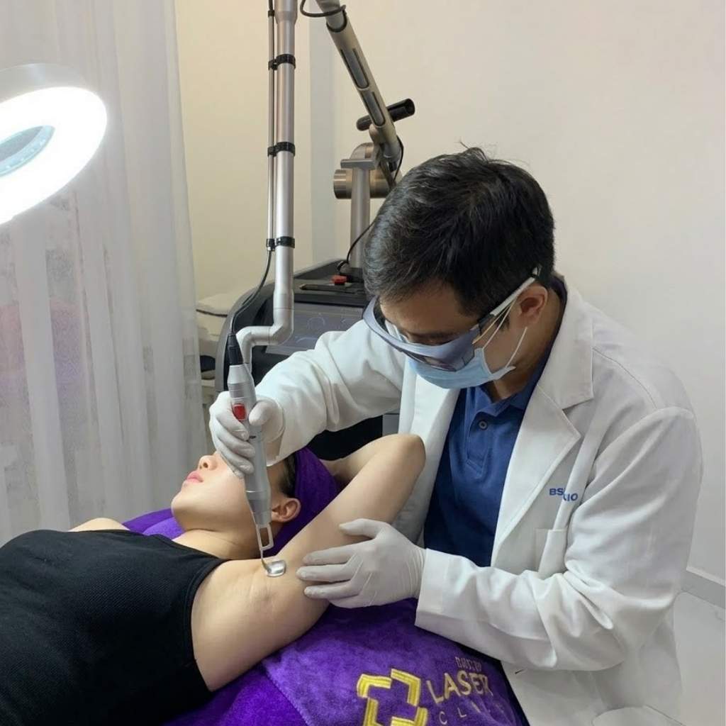 laser pico trị thâm body