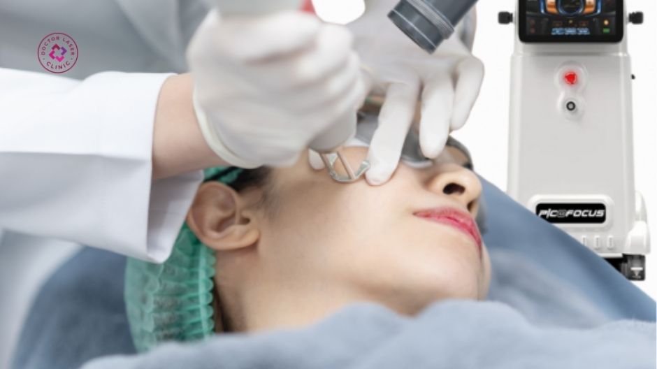 liệu pháp ánh sáng và laser trị nám da nhẹ