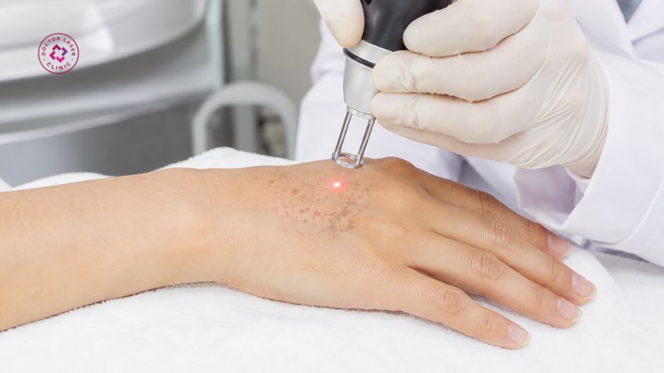 liệu pháp laser điều trị nám da tay