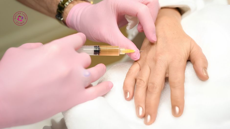 prp hỗ trợ trị vết thâm đen trên da tay
