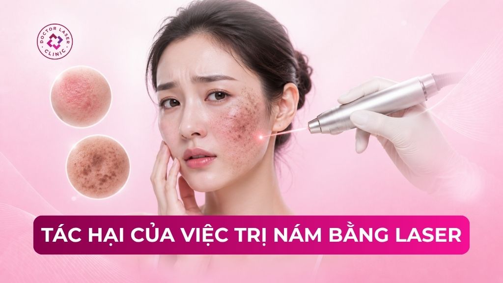 5 tác hại của việc trị nám bằng laser không đúng cách (biến chứng)