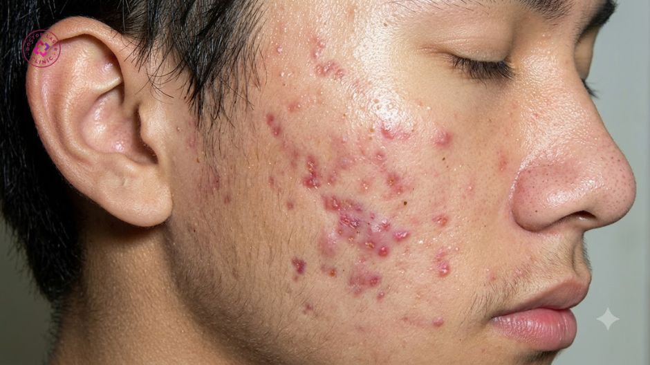 thâm mụn tụ máu là gì