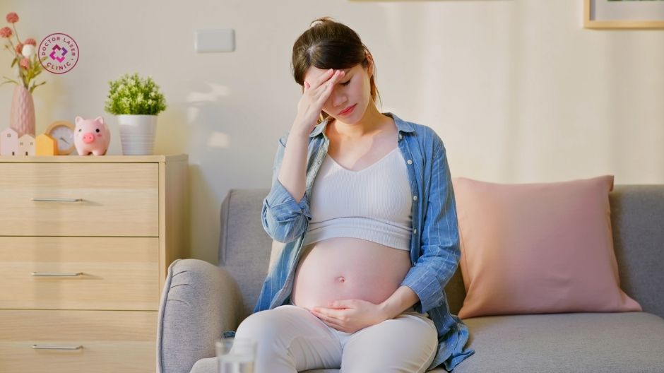 thay đổi hormone khi mang thai gây nám