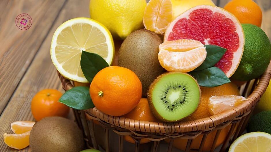 thực phẩm giàu vitamin c sau laser trị nám