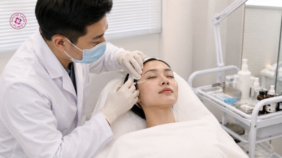 tiêm meso hỗ trợ điều trị nám quanh mắt