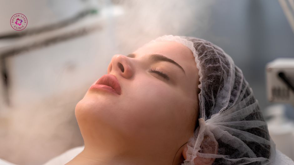 xông hơi làm mềm lỗ chân lông trước khi nặn mụn