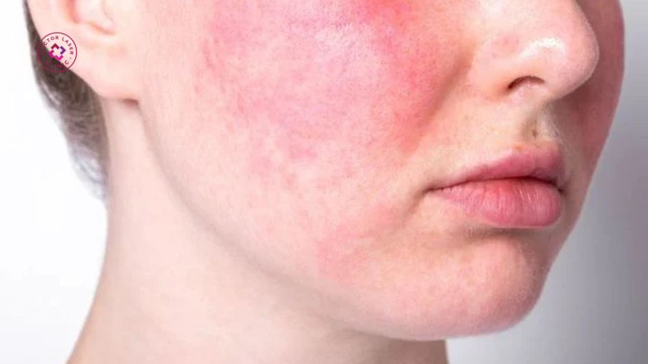 chất tẩy lột làm tổn thương hàng rào bảo vệ da