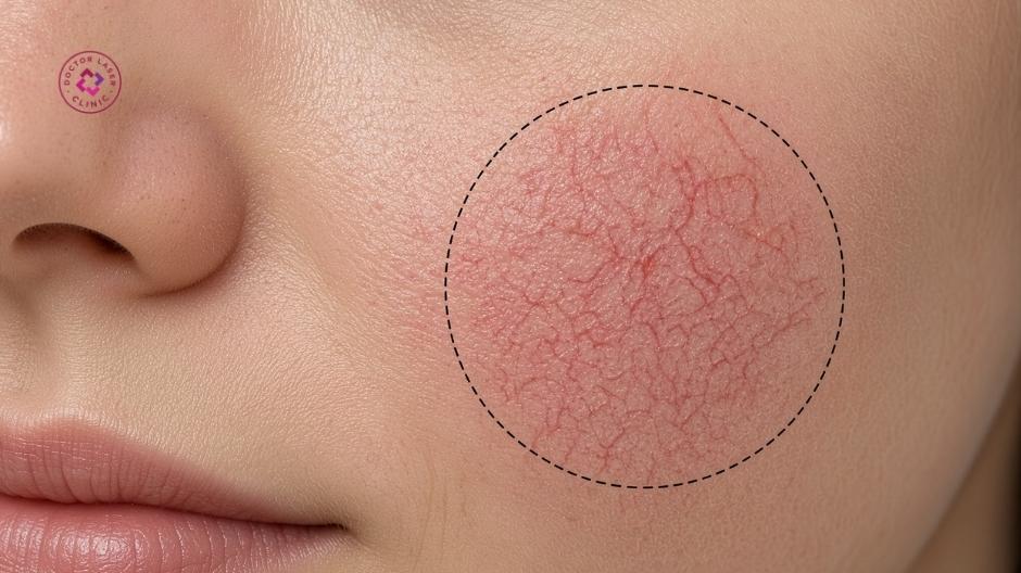 da tổn thương dễ chảy máu khi giãn mao mạch