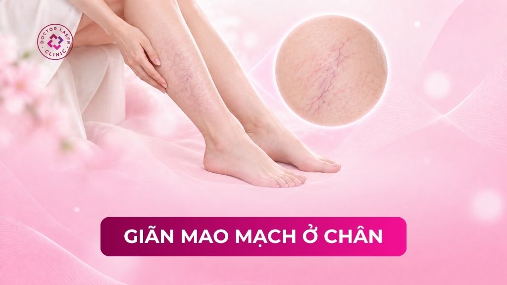 Bị giãn mao mạch ở chân: Dấu hiệu, nguyên nhân và cách điều trị