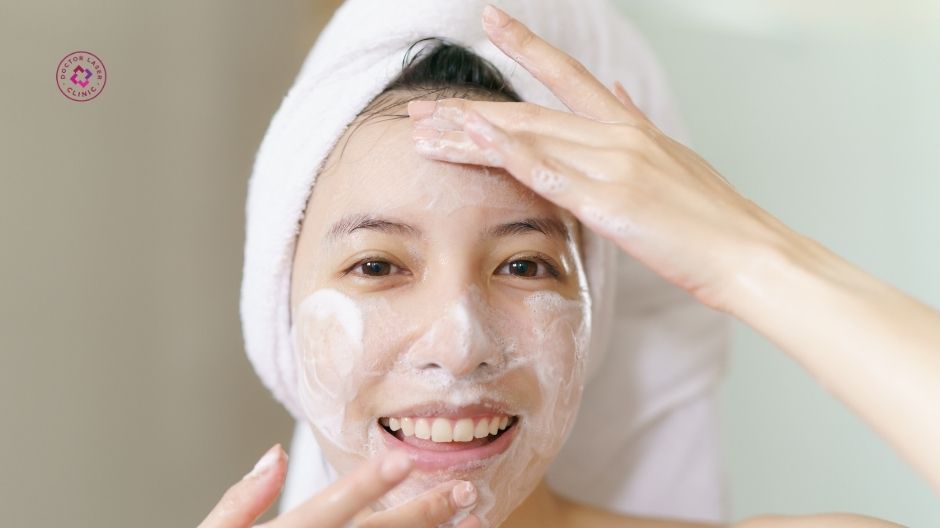 làm dịu da sau điều trị giãn mao mạch ở mặt