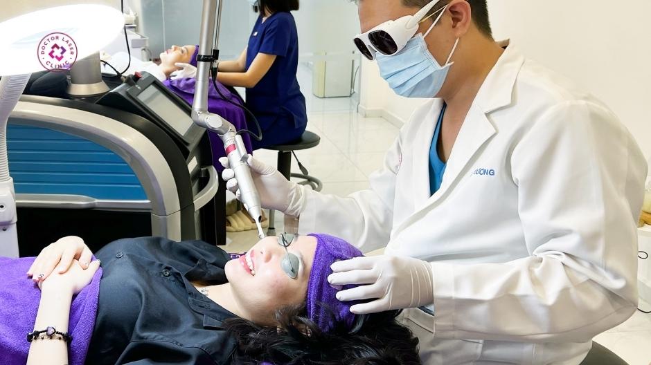 laser điều trị giãn mao mạch ở mặt