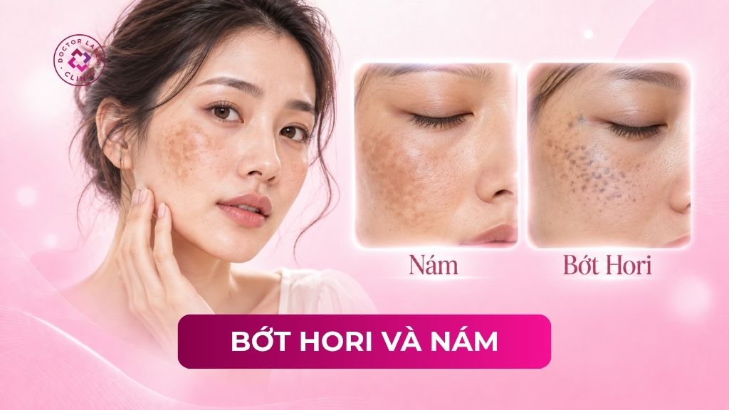 Phân biệt bớt Hori và nám da: Hình ảnh