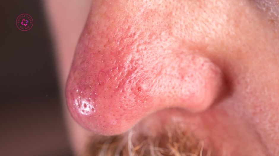 rosacea làm tăng nguy cơ giãn mao mạch ở mũi
