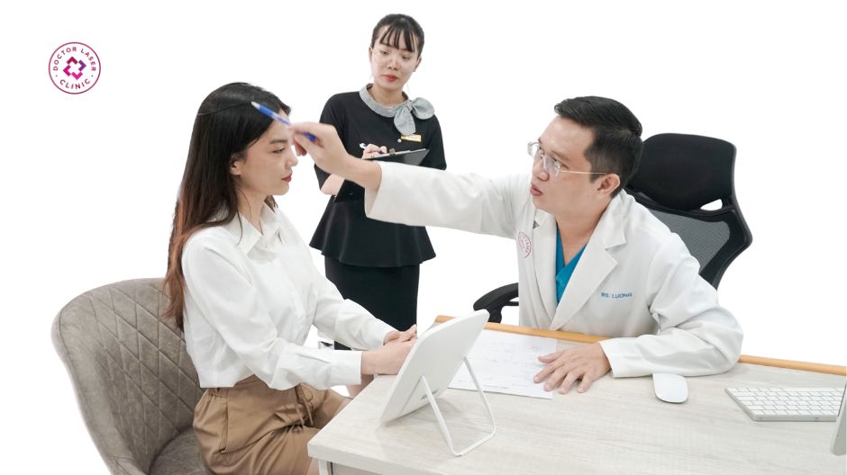 hẩn đoán giãn mao mạch ở mặt