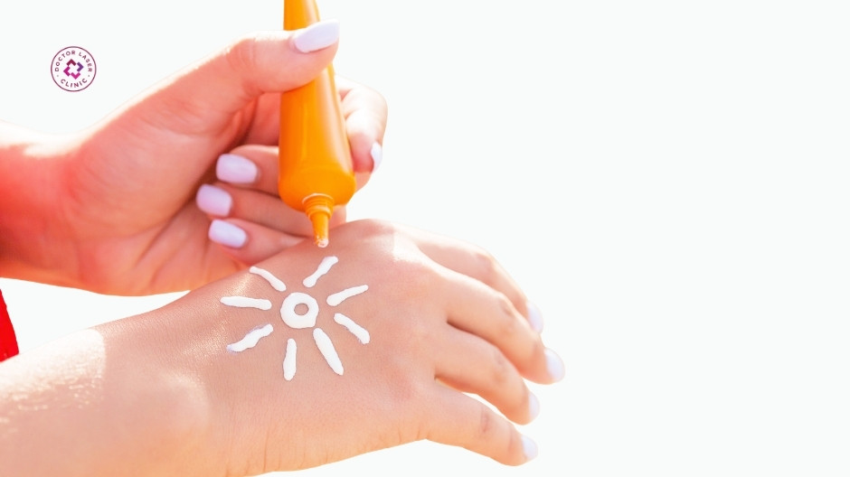 chống nắng đầy đủ khi giảm sắc tố sau viêm