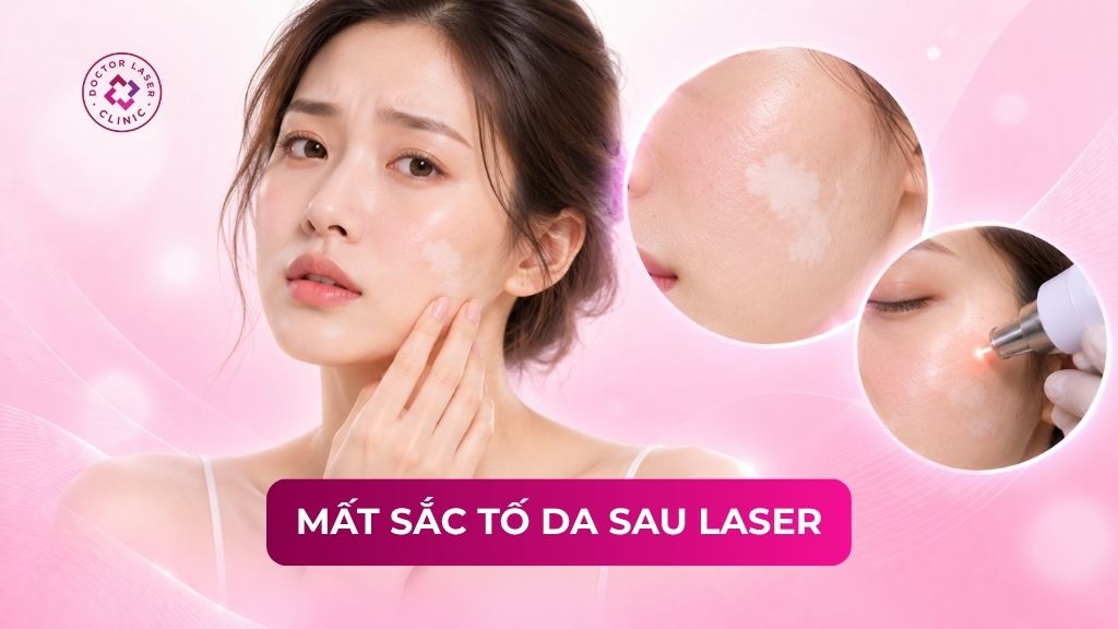 Mất sắc tố da sau laser là do đâu? Dấu hiệu nhận biết và cách điều trị