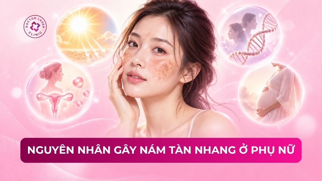 6 nguyên nhân gây nám tàn nhang ở phụ nữ và cách điều trị