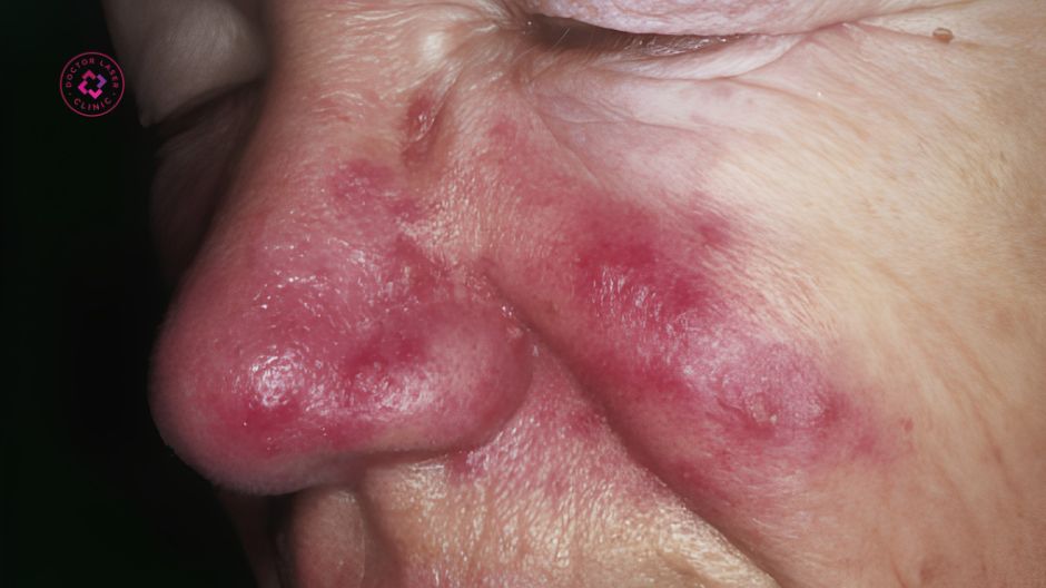 rosacea và giãn mao mạch ở mặt