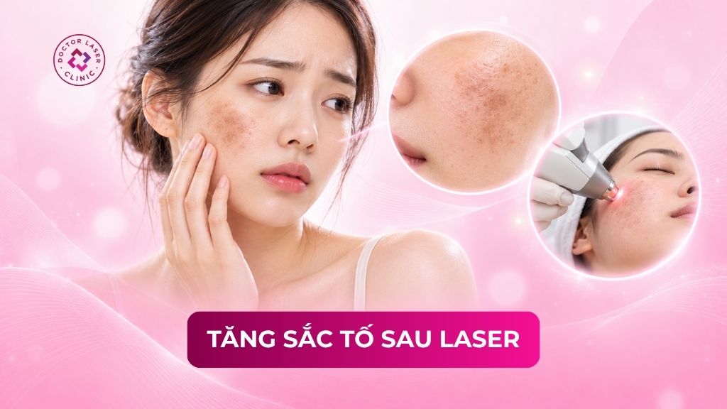 Da bị tăng sắc tố sau laser là do đâu? Hướng dẫn xử lý